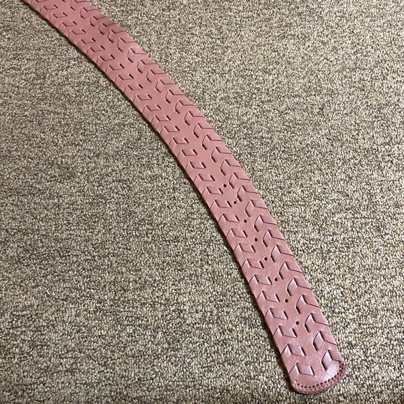 Chic Pink Belt with Intricate Buckle Style Vintage Handmade Size Approximate M main image 7